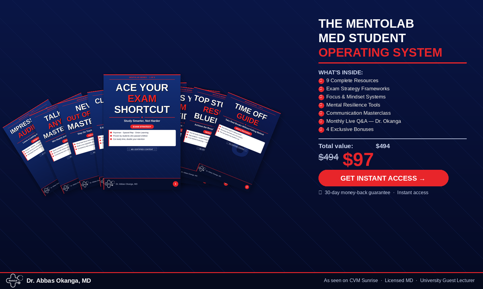 MentoLab Med Student Operating System — full bundle